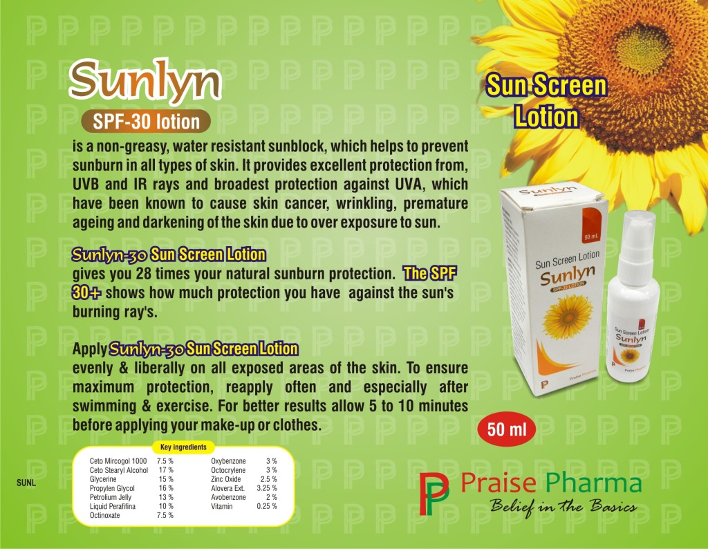 Sunlyn SPF 30 Lotion Praise Pharma